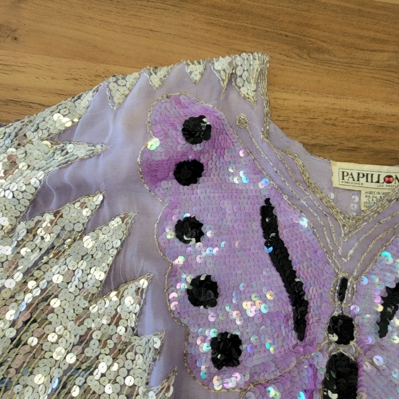 Vintage 100% silk cape - Picture 7 of 17